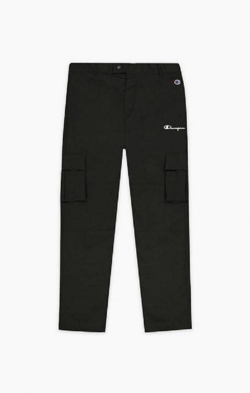 Pánské Jogger Kalhoty Champion Reflective Logo Cargo Pants Černé | 3716-IENHS