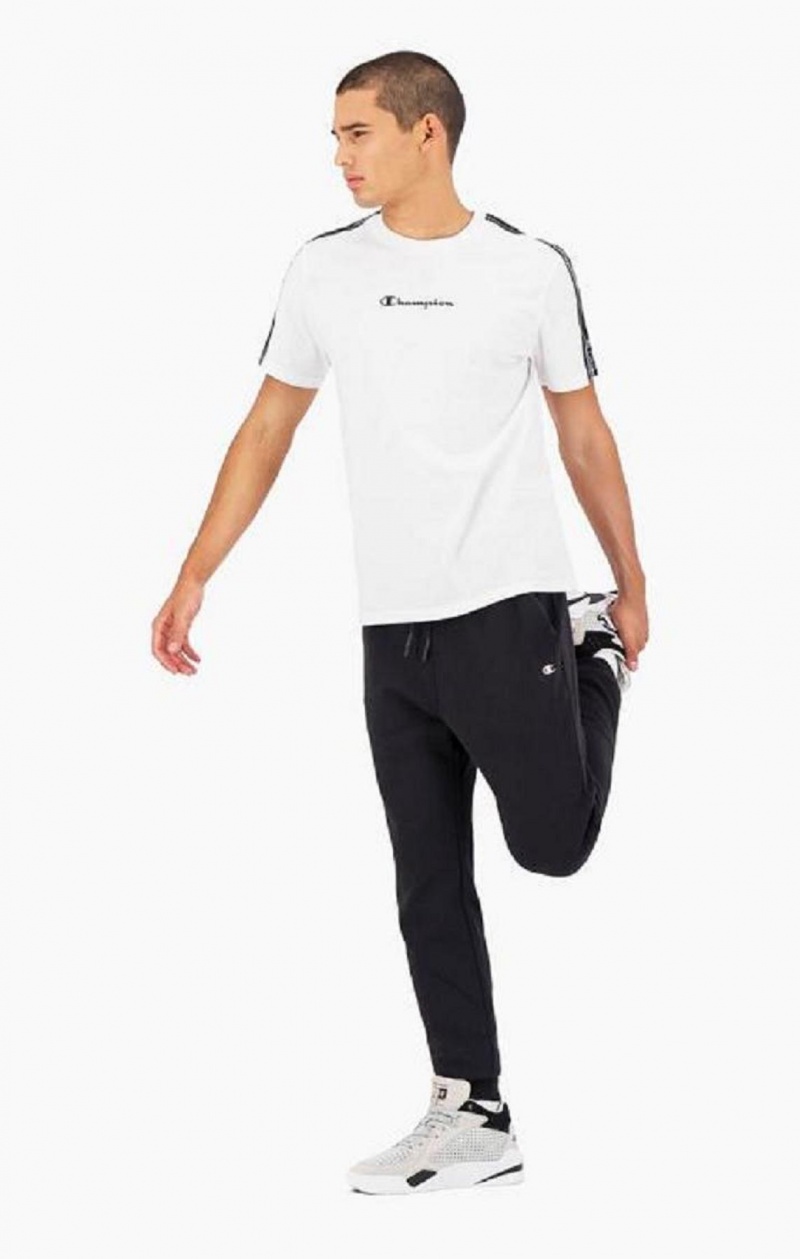 Pánské Jogger Kalhoty Champion Reflective Logo Joggers Černé | 2160-ODIKY