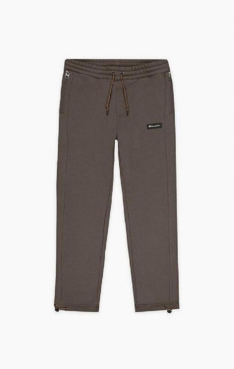 Pánské Jogger Kalhoty Champion Rubber Label Script Logo Fleece Pants Zelene | 5609-MWEBN