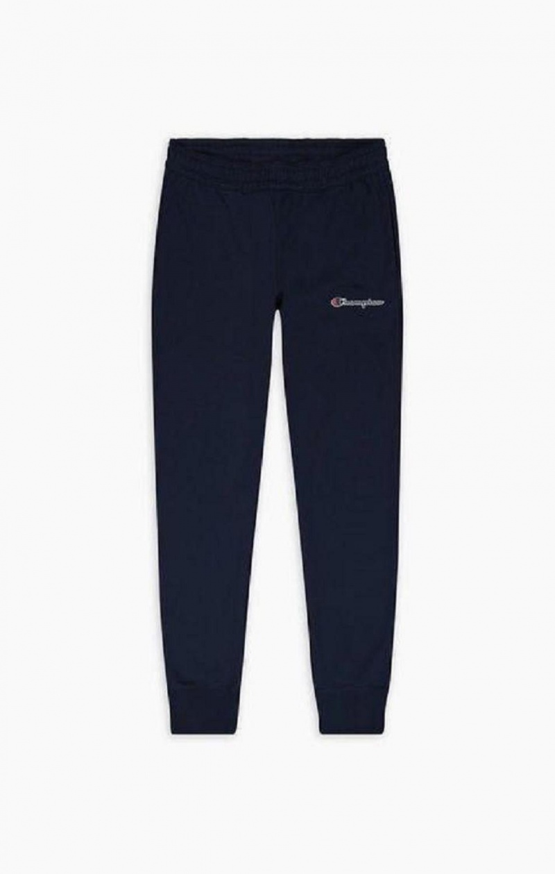 Pánské Jogger Kalhoty Champion Script Logo Print Cuffed Joggers Tmavě Tyrkysové | 4950-AGBXQ