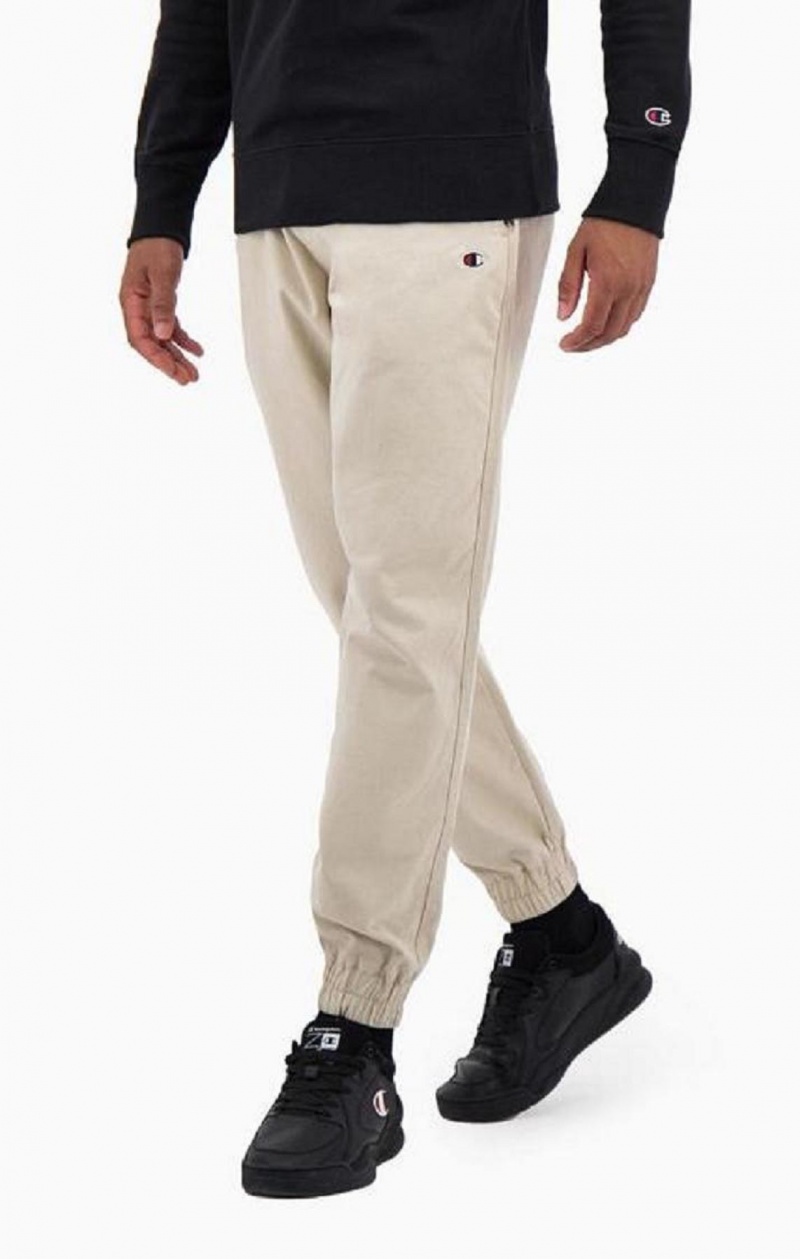 Pánské Jogger Kalhoty Champion Stretch Bavlněné Twill Cuffed Trousers Hnědé | 4268-CGNTB