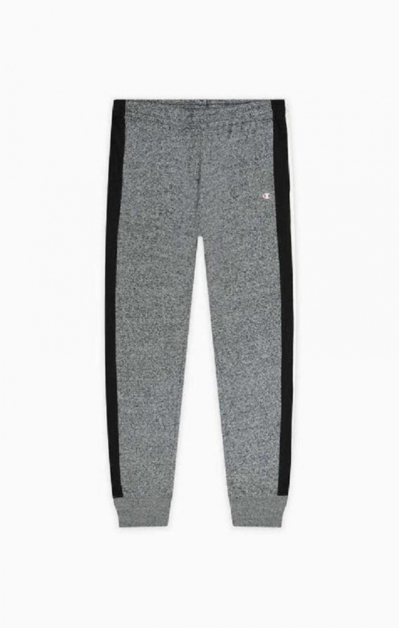 Pánské Jogger Kalhoty Champion Stripe Insert Cuffed Joggers Tmavě Šedé | 9623-XHWMV