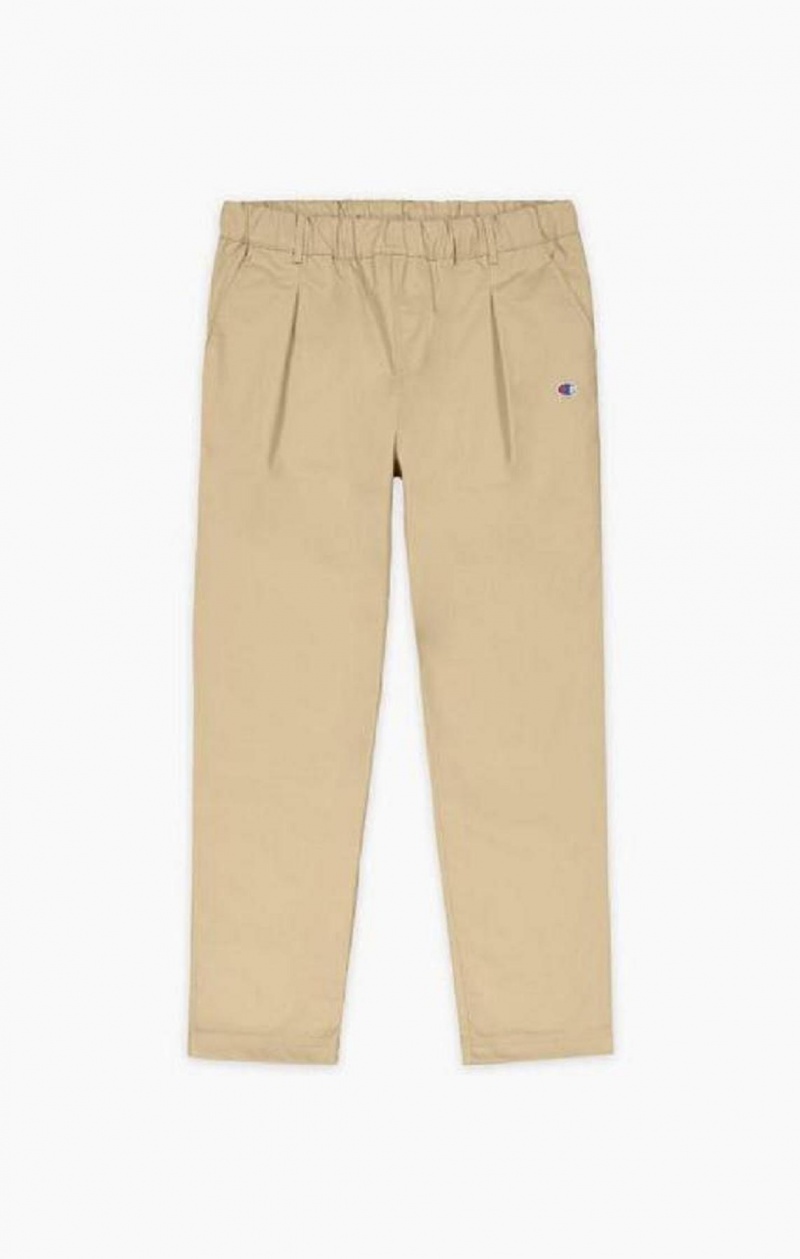 Pánské Jogger Kalhoty Champion Tapered Woven Trousers Světle Hnědé | 6423-MRTVQ