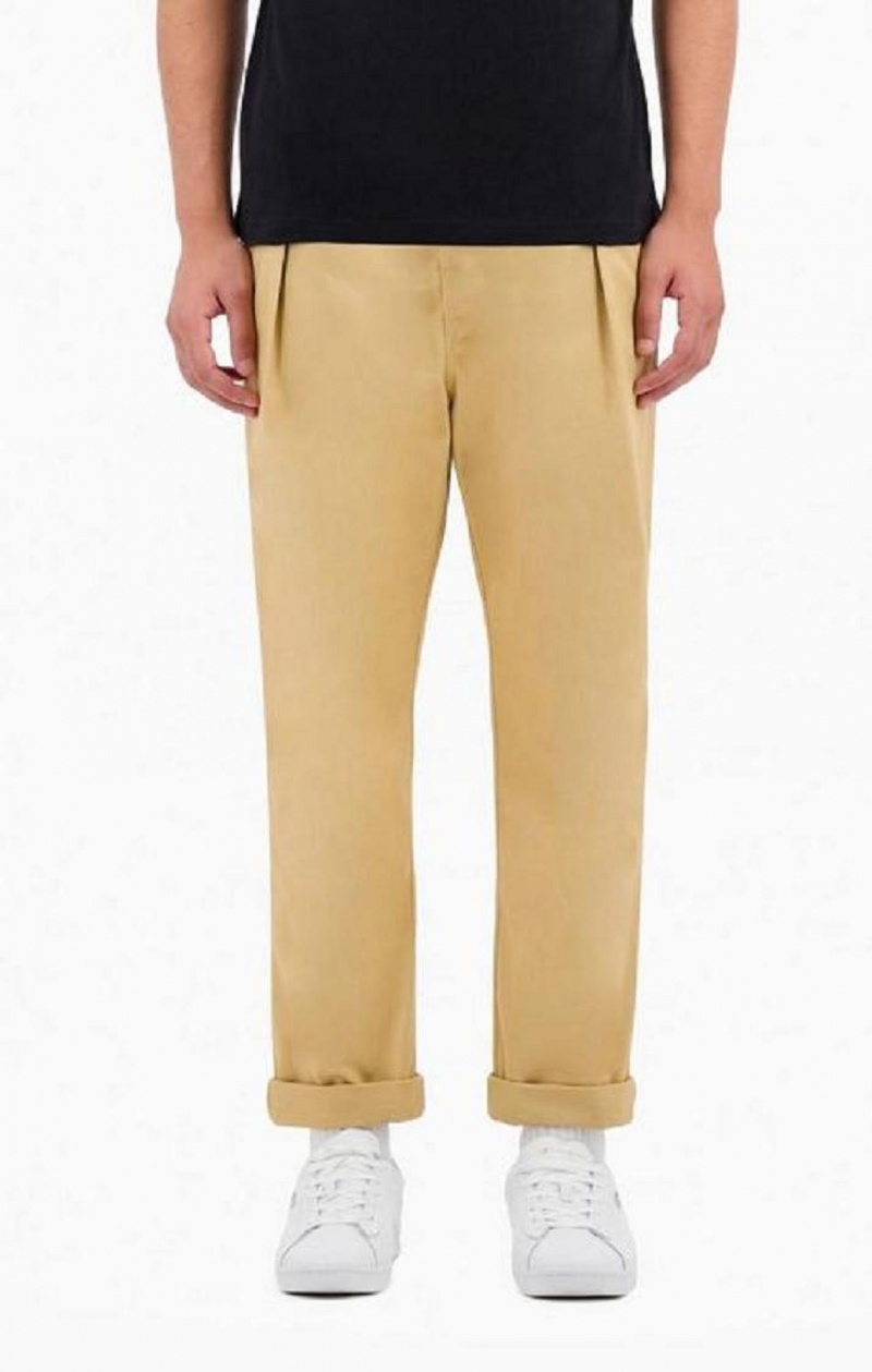 Pánské Jogger Kalhoty Champion Tapered Woven Trousers Světle Hnědé | 6423-MRTVQ