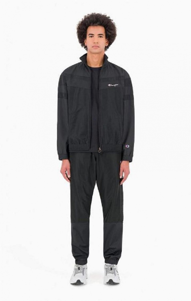 Pánské Jogger Kalhoty Champion Tonal Panel Tracksuit Trousers Černé | 0259-VPOGY