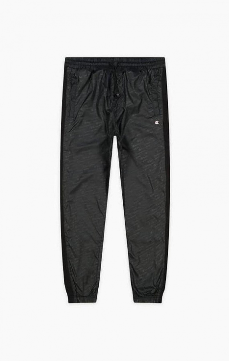 Pánské Jogger Kalhoty Champion Tonal Script Logo Nylon Track Pants Černé | 7826-TGEJB