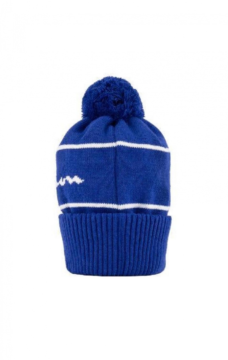 Pánské Klobouky Champion Script Logo Stripe Bobble Beanie Hat Blankyt | 0185-TLPKD