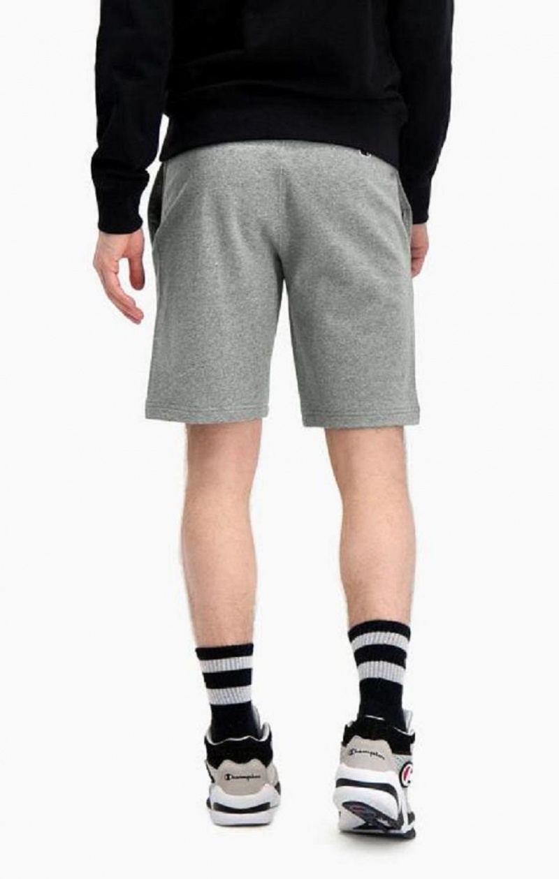 Pánské Kraťasy Champion C Logo Bavlněné Terry Bermuda Shorts Tmavě Šedé | 4357-OIEFB