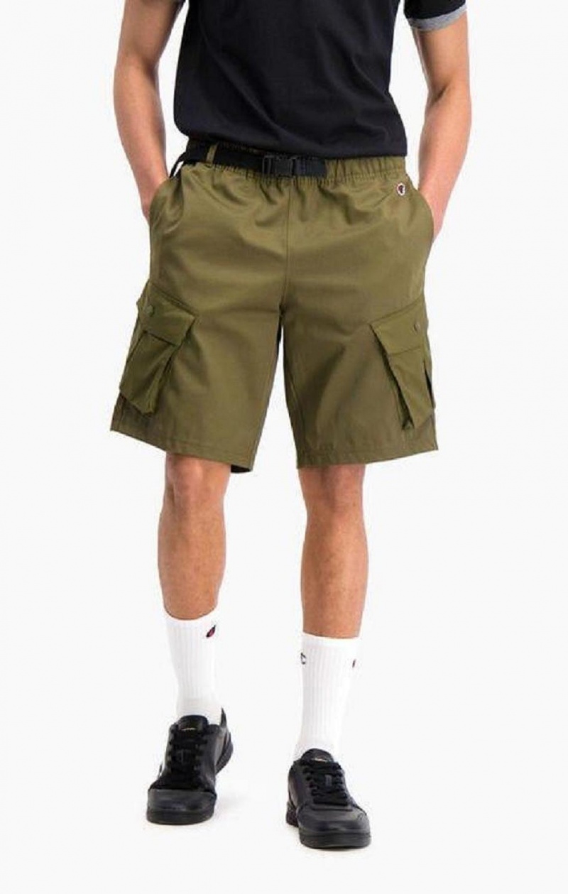 Pánské Kraťasy Champion Cargo Pocket Shorts Zelene | 0971-UDQME