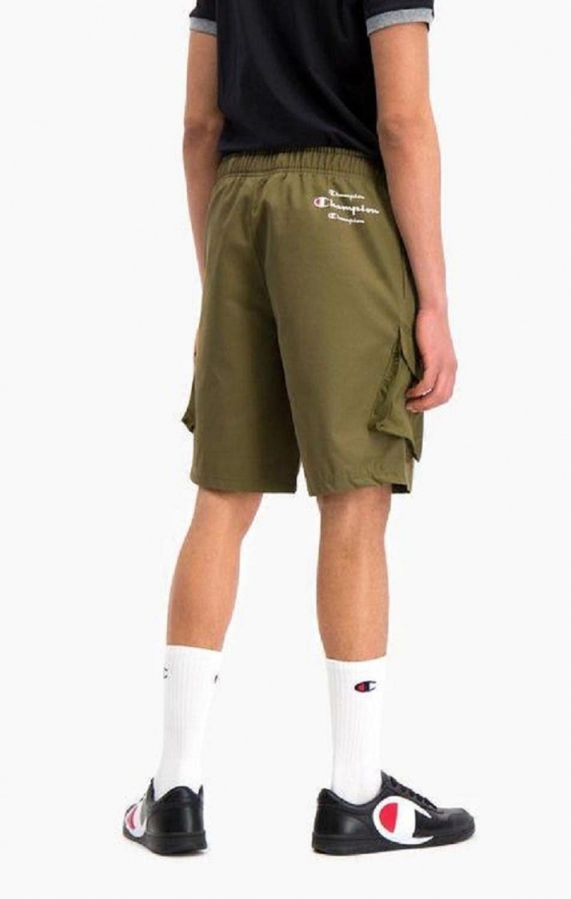 Pánské Kraťasy Champion Cargo Pocket Shorts Zelene | 0971-UDQME