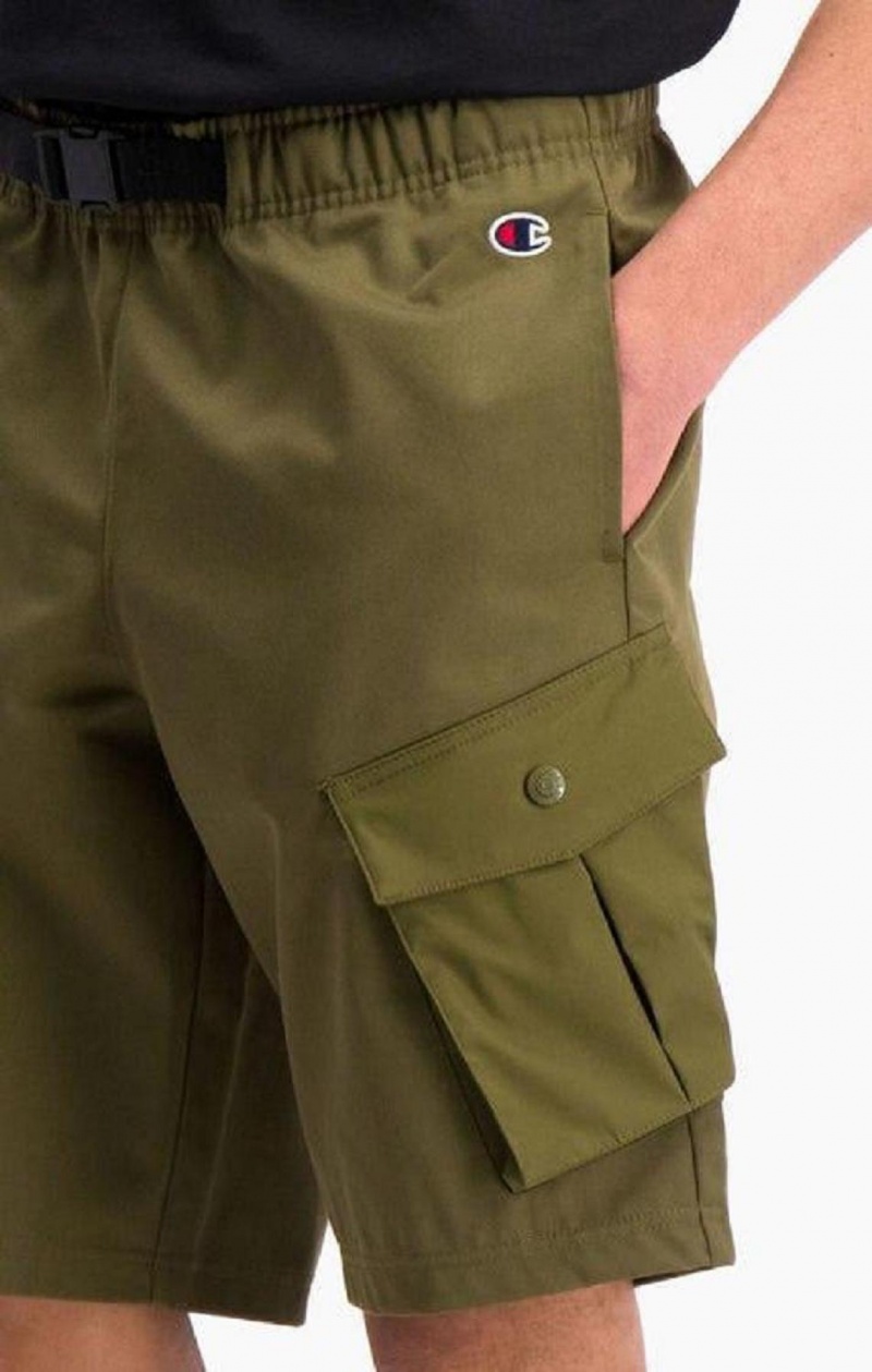 Pánské Kraťasy Champion Cargo Pocket Shorts Zelene | 0971-UDQME