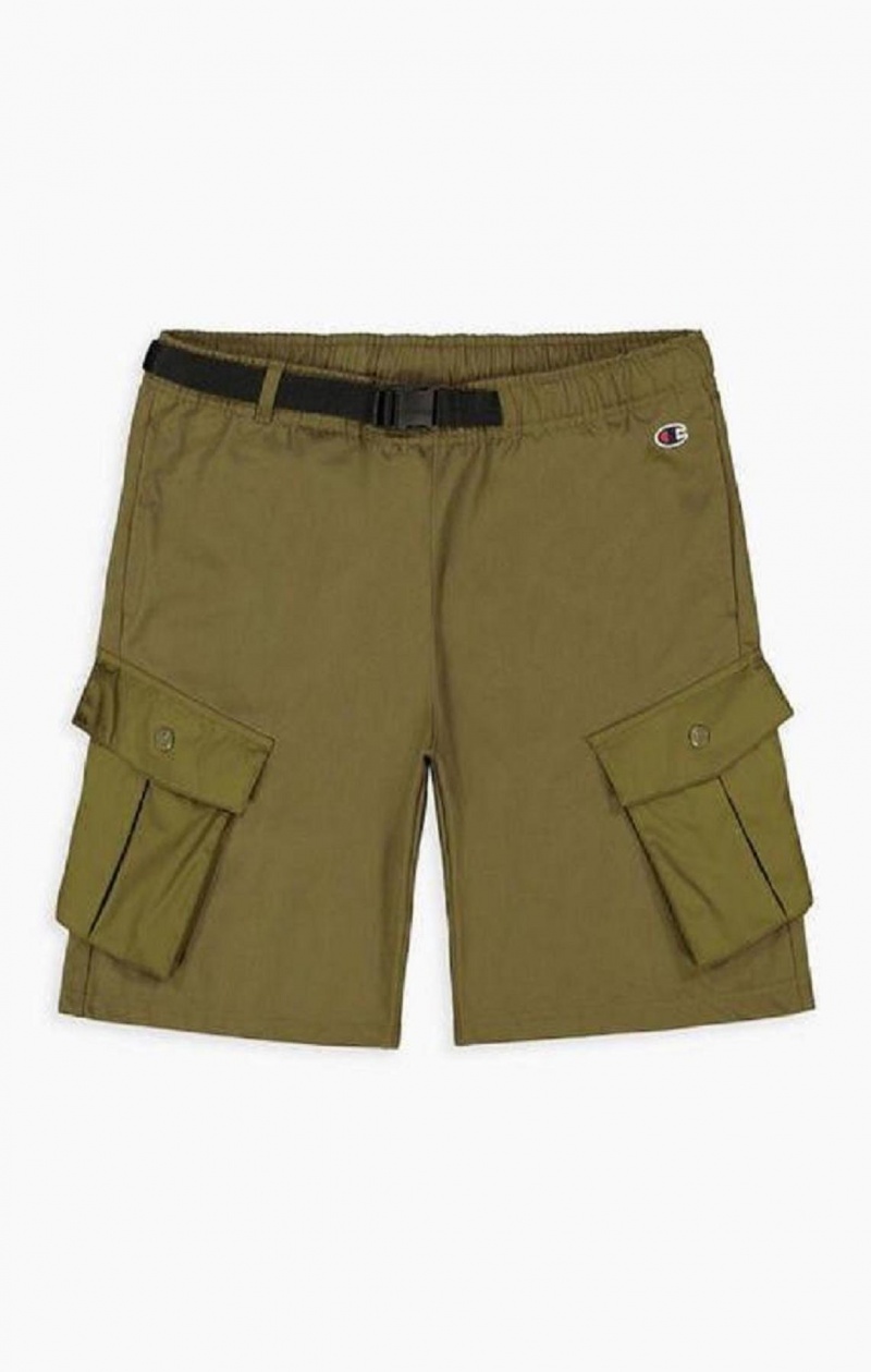 Pánské Kraťasy Champion Cargo Pocket Shorts Zelene | 0971-UDQME