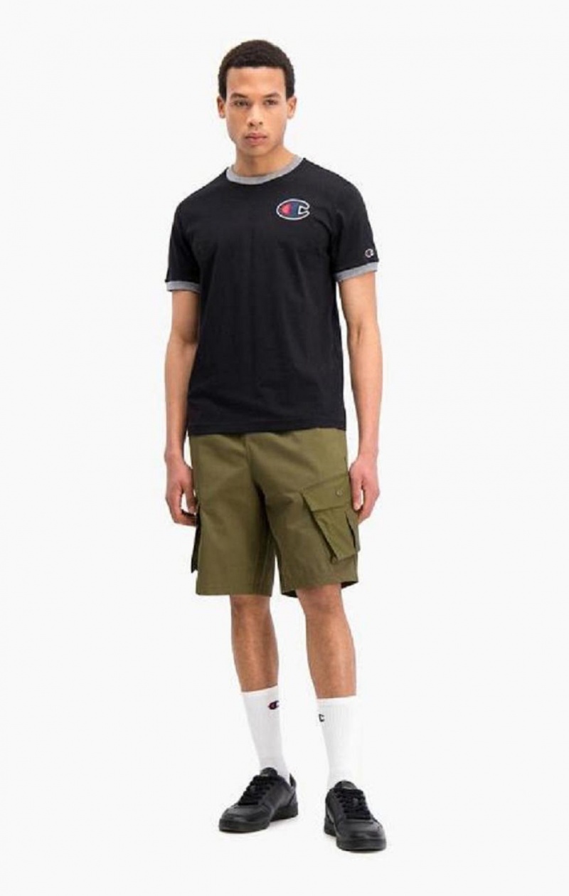 Pánské Kraťasy Champion Cargo Pocket Shorts Zelene | 0971-UDQME