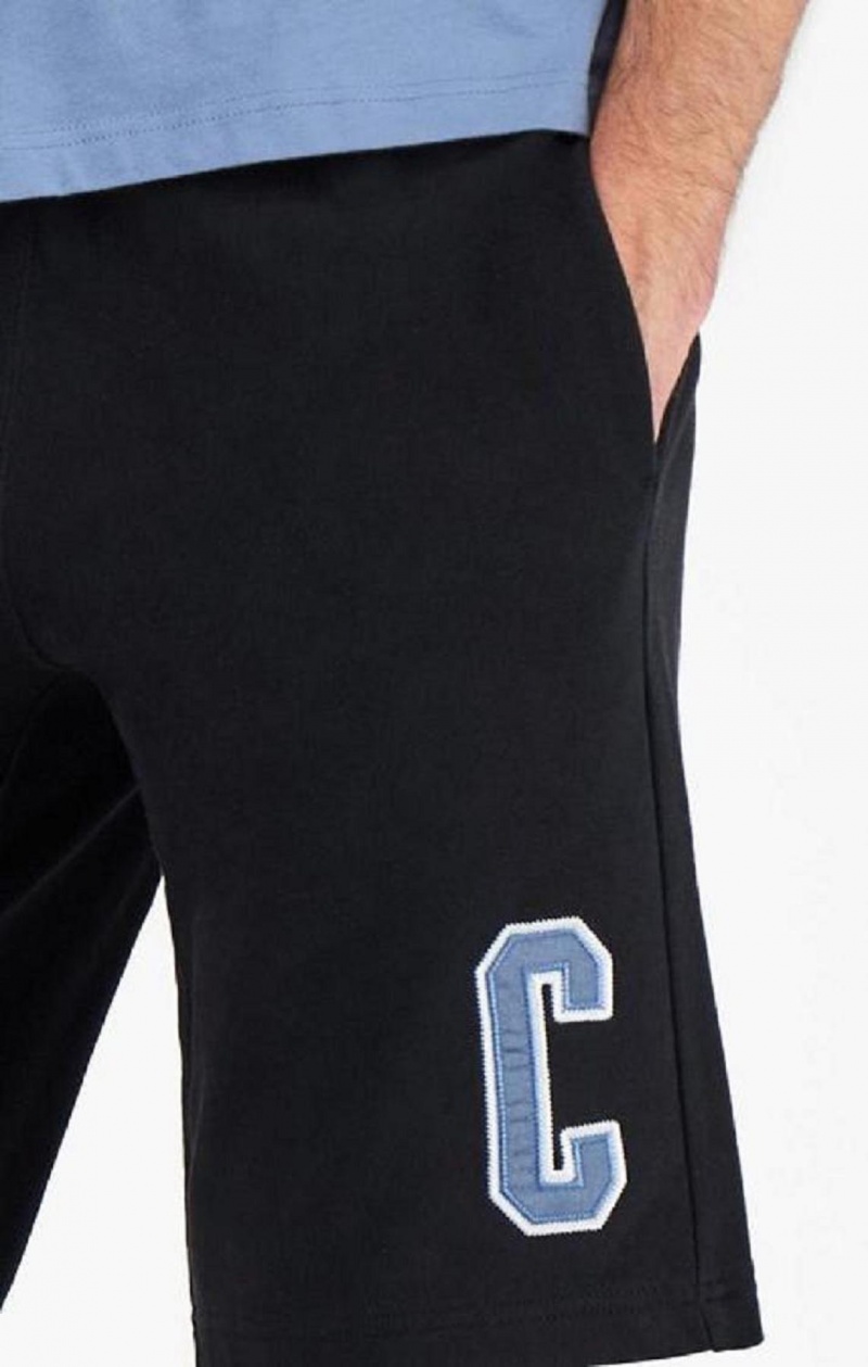 Pánské Kraťasy Champion Collegiate C Logo Shorts Černé | 3710-ULIHO