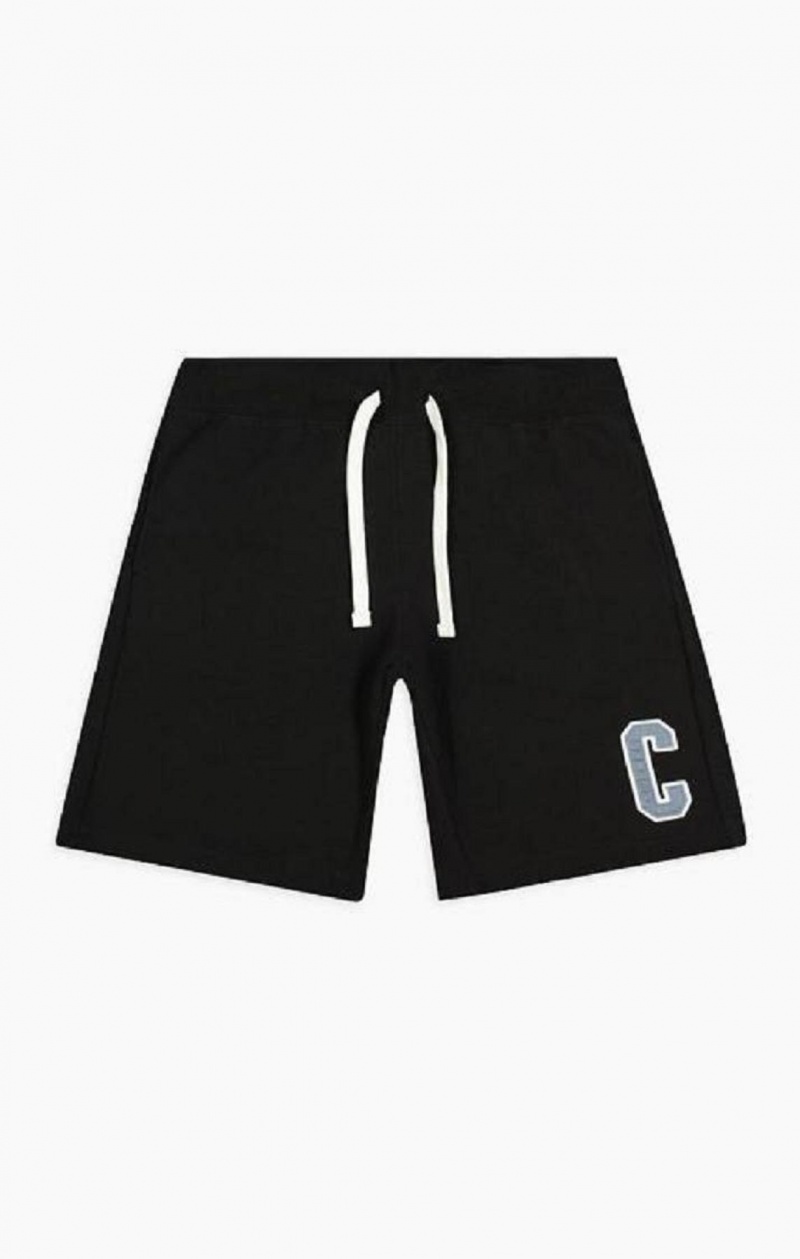 Pánské Kraťasy Champion Collegiate C Logo Shorts Černé | 3710-ULIHO