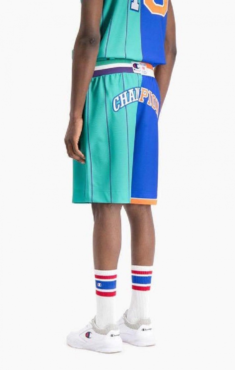 Pánské Kraťasy Champion NBMIX Patchwork 'Champion 19' Basketball Shorts Blankyt | 8210-LWABK