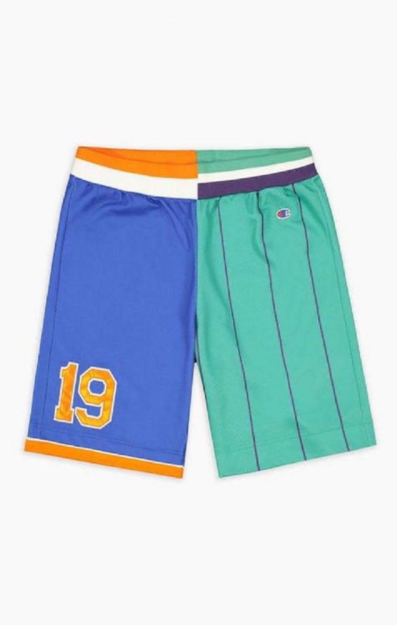 Pánské Kraťasy Champion NBMIX Patchwork 'Champion 19' Basketball Shorts Blankyt | 8210-LWABK