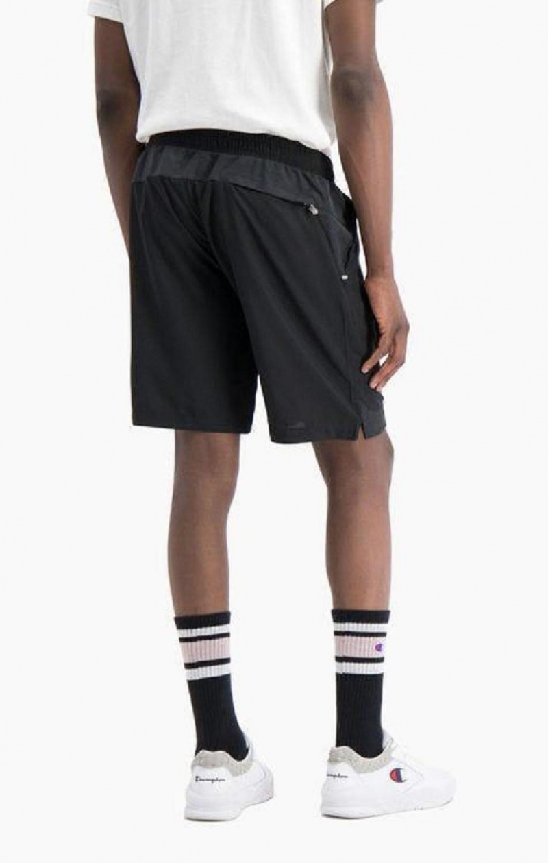 Pánské Kraťasy Champion Reflective Script Logo Shorts Černé | 9758-YIWFP