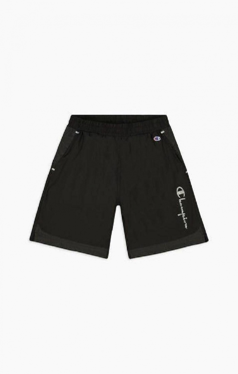 Pánské Kraťasy Champion Reflective Script Logo Shorts Černé | 9758-YIWFP