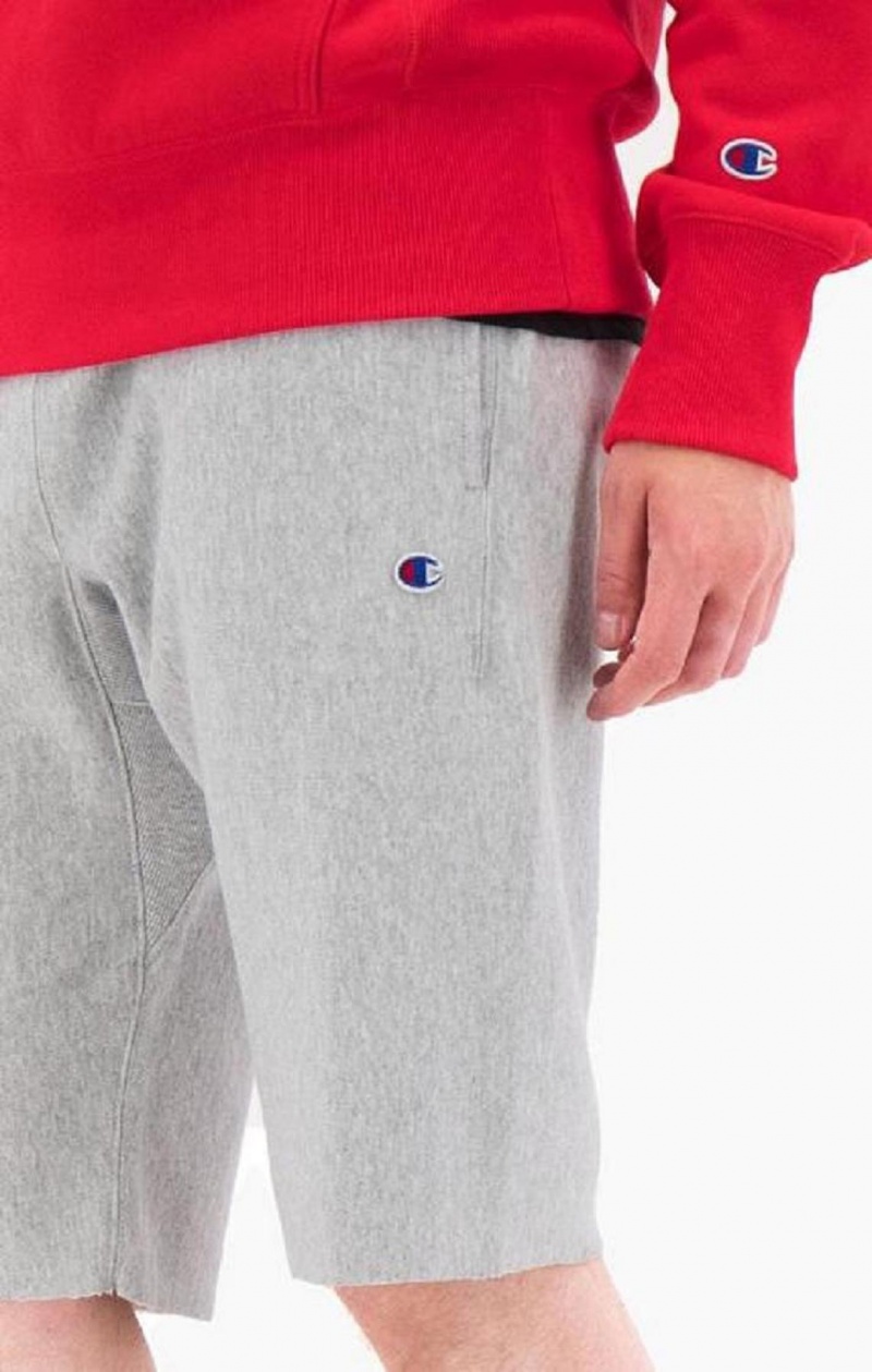 Pánské Kraťasy Champion Reverse Weave Long Shorts Světle Šedé | 3081-YRXQB