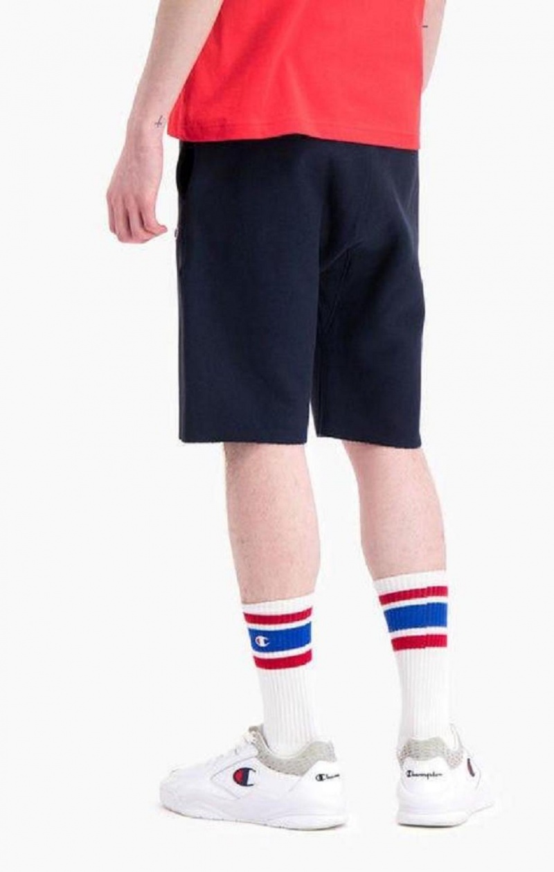 Pánské Kraťasy Champion Reverse Weave Long Shorts Tmavě Blankyt | 4581-KRWZB