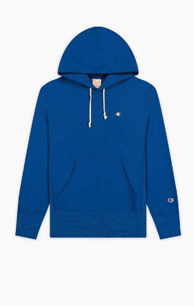 Pánské Mikina s Kapucí Champion C Logo Reverse Weave Hoodie Blankyt | 3691-KLQYE