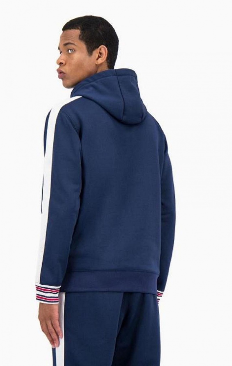 Pánské Mikina s Kapucí Champion Half Zip-Up Stripe Sleeve Basketball Sweatshirt Blankyt | 6291-EDRXJ