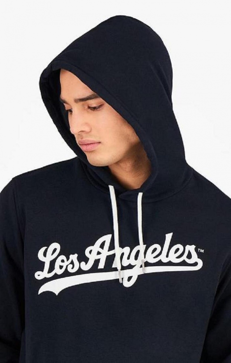 Pánské Mikina s Kapucí Champion Los Angeles MLB Hoodie Černé | 5801-BUJSX