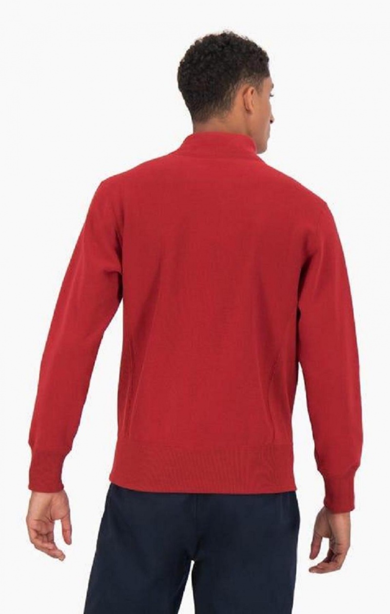 Pánské Mikiny Champion Half Zip-Up Reverse Weave Sweatshirt Vínové | 8034-RTHVP