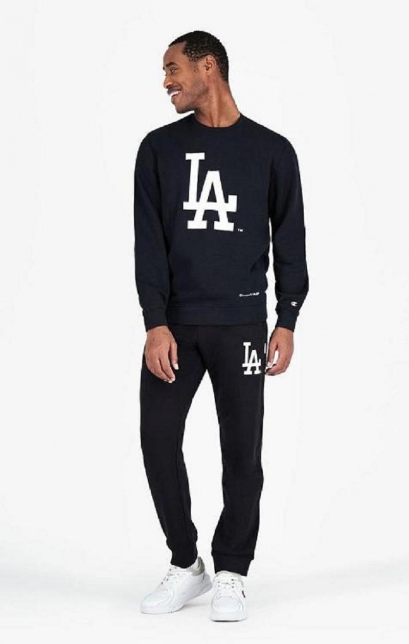 Pánské Mikiny Champion Los Angeles MLB Sweatshirt Černé | 6394-BFUCH