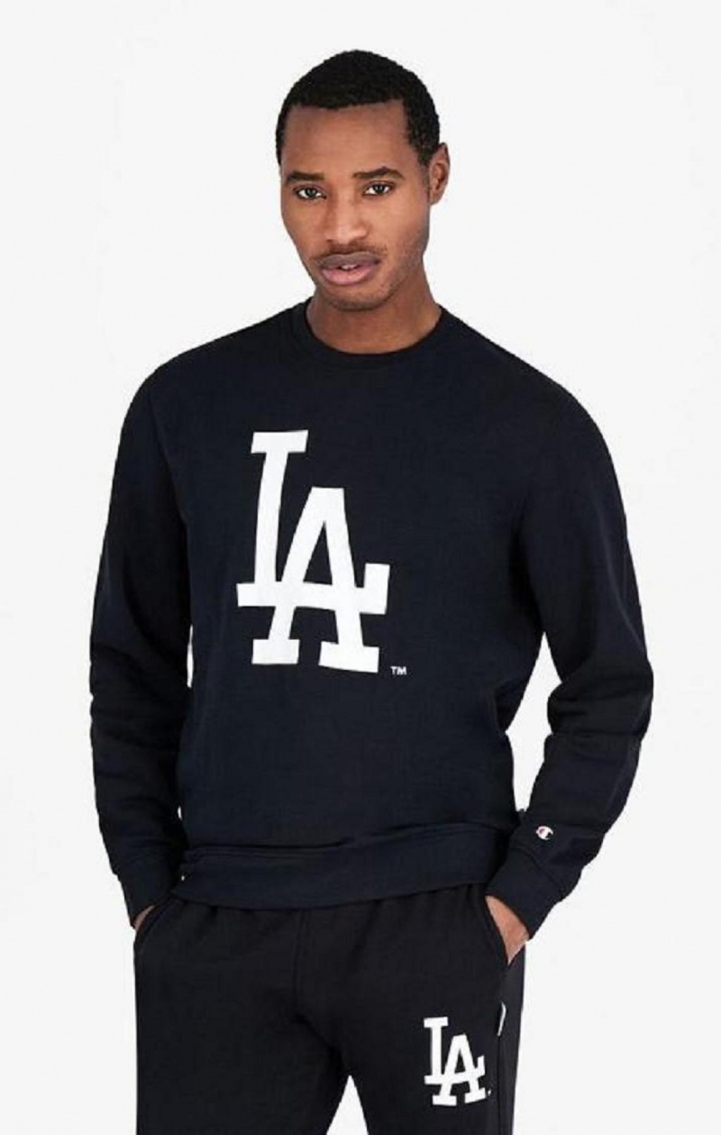 Pánské Mikiny Champion Los Angeles MLB Sweatshirt Černé | 6394-BFUCH