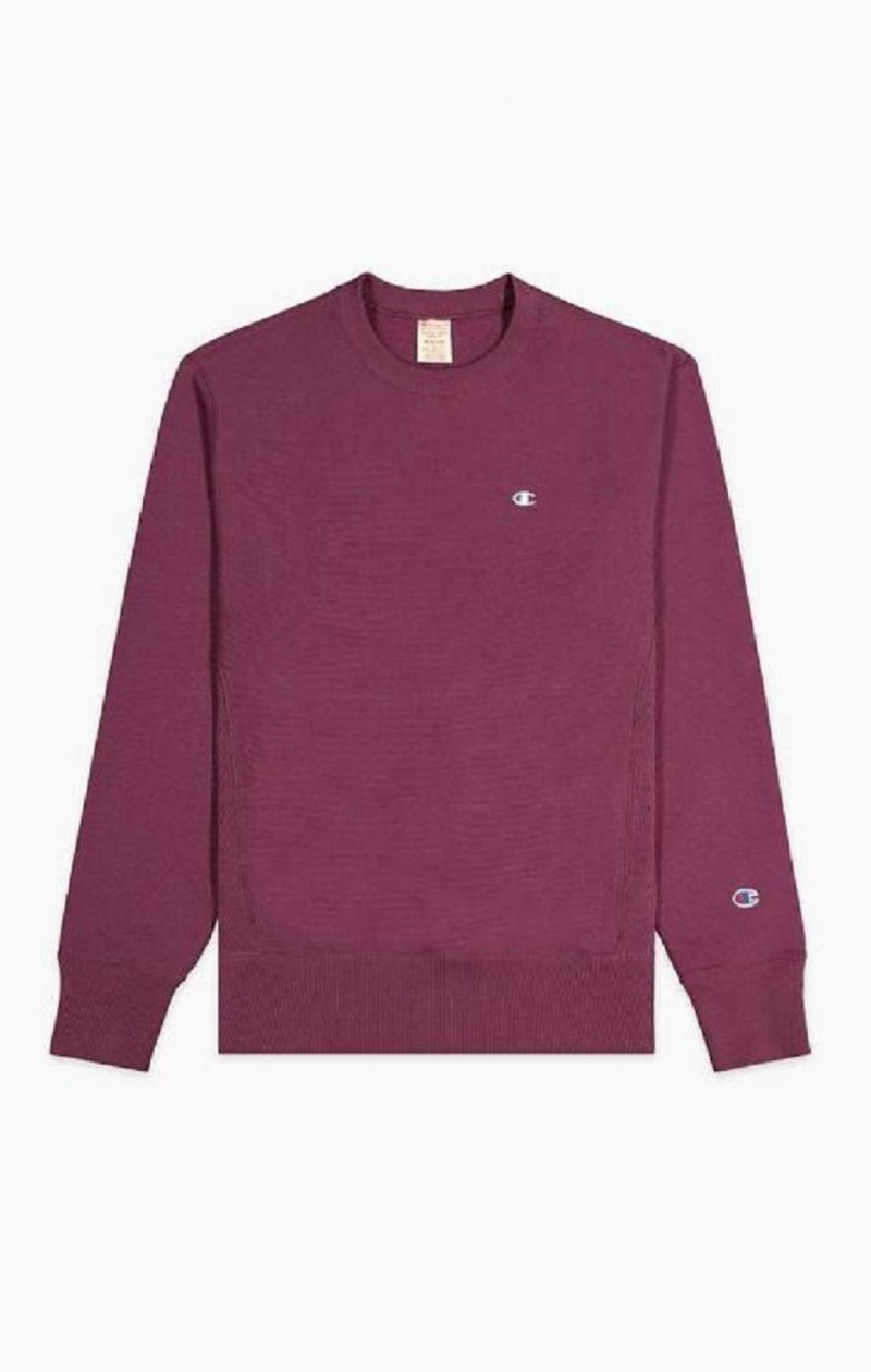 Pánské Mikiny Champion Reverse Weave Sweatshirt Vínové | 8673-WMNTX