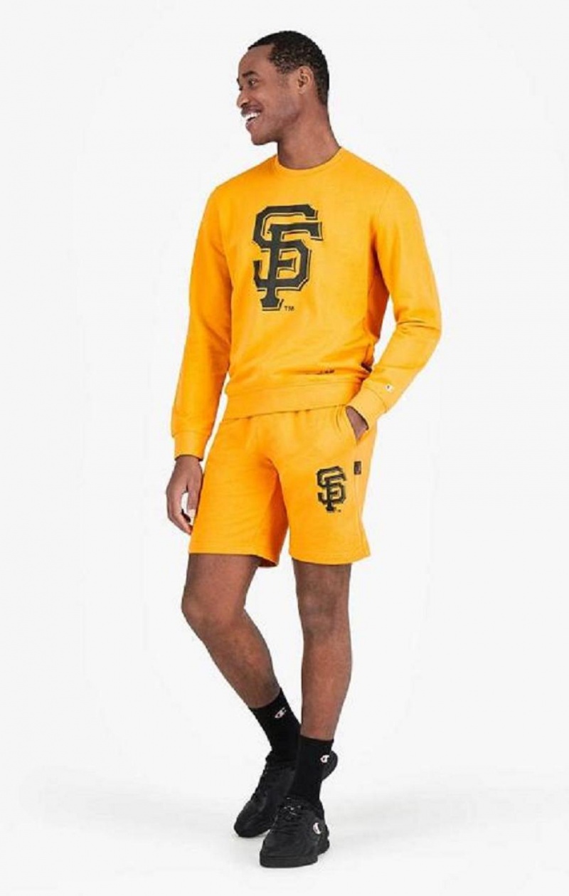 Pánské Mikiny Champion San Francisco MLB Sweatshirt Oranžové | 7136-WYRUN