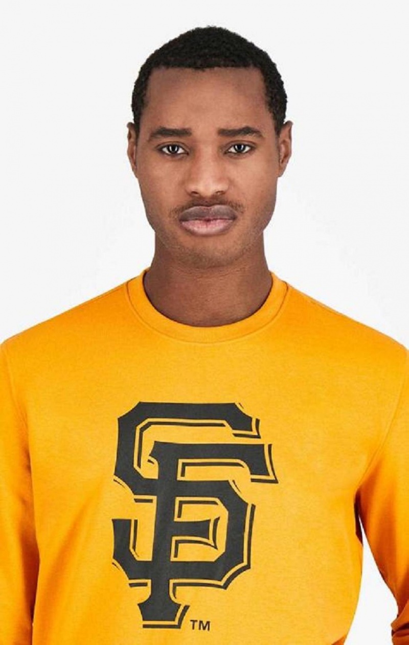 Pánské Mikiny Champion San Francisco MLB Sweatshirt Oranžové | 7136-WYRUN