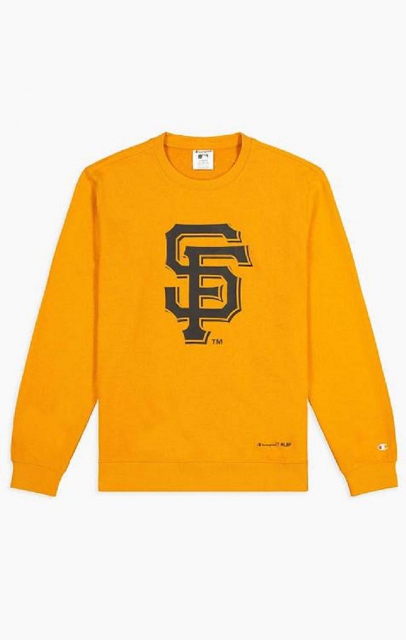 Pánské Mikiny Champion San Francisco MLB Sweatshirt Oranžové | 7136-WYRUN