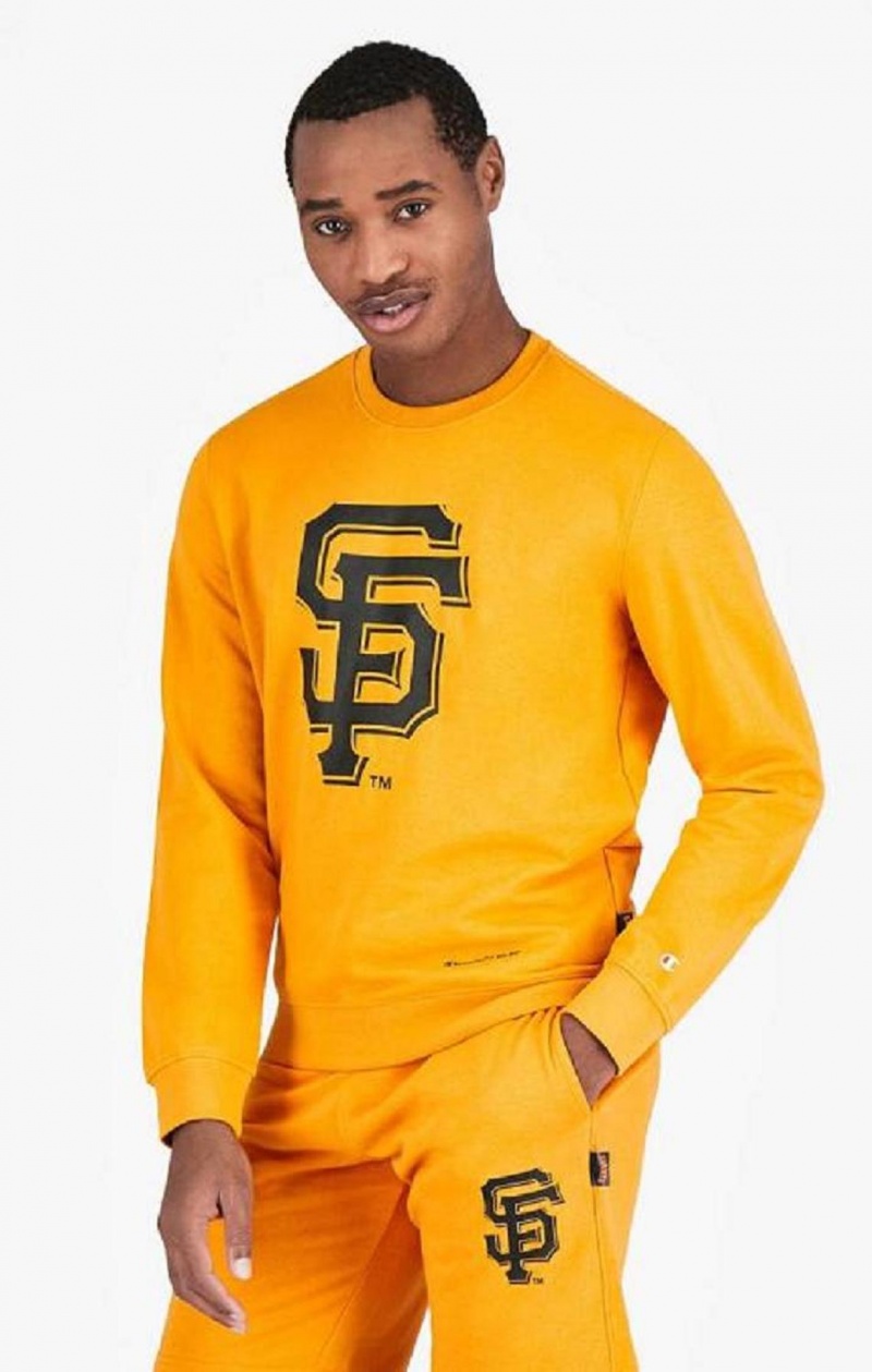 Pánské Mikiny Champion San Francisco MLB Sweatshirt Oranžové | 7136-WYRUN