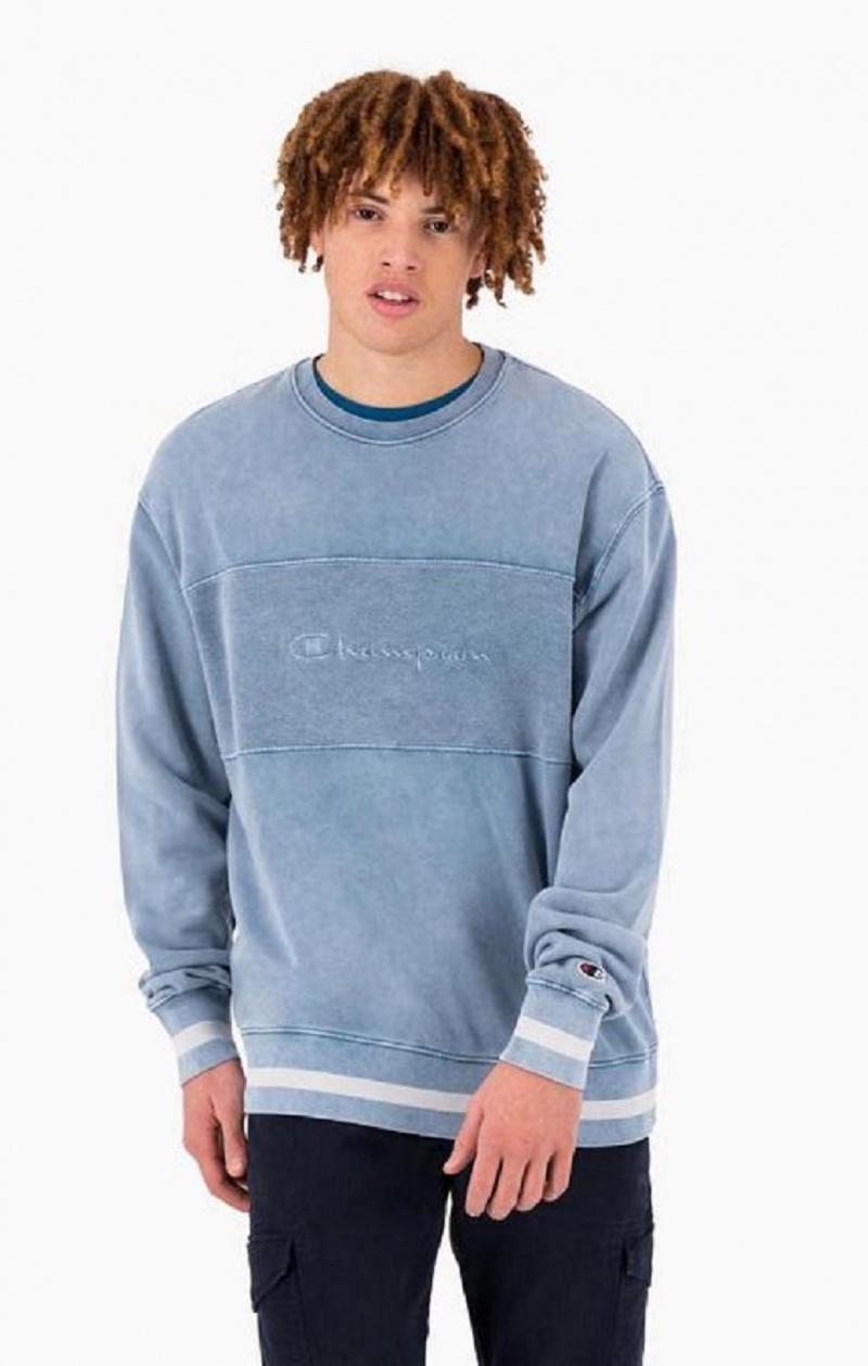 Pánské Mikiny Champion Script Logo Reverse Weave Sweatshirt Blankyt | 6918-FCTJR