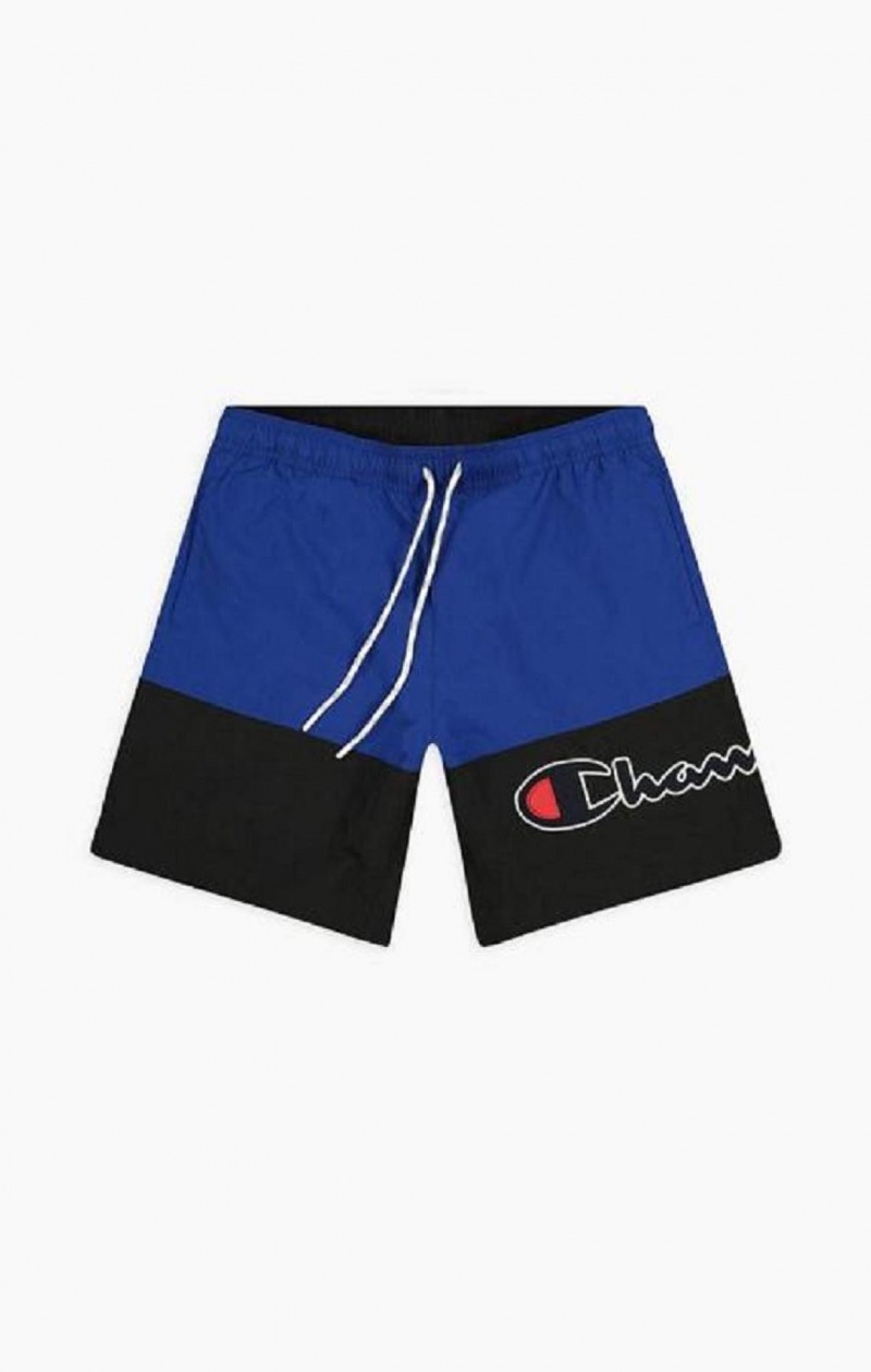 Pánské Plavky Champion Colour Block Satin Script Logo Board Shorts Blankyt | 9675-GZEIS