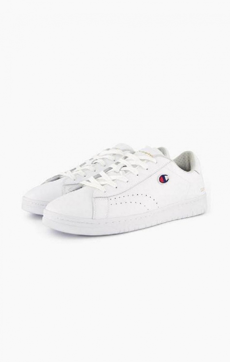 Pánské Sportovní Boty Champion Club Court Colour Back Tab Trainers Bílé | 5893-RBTYI