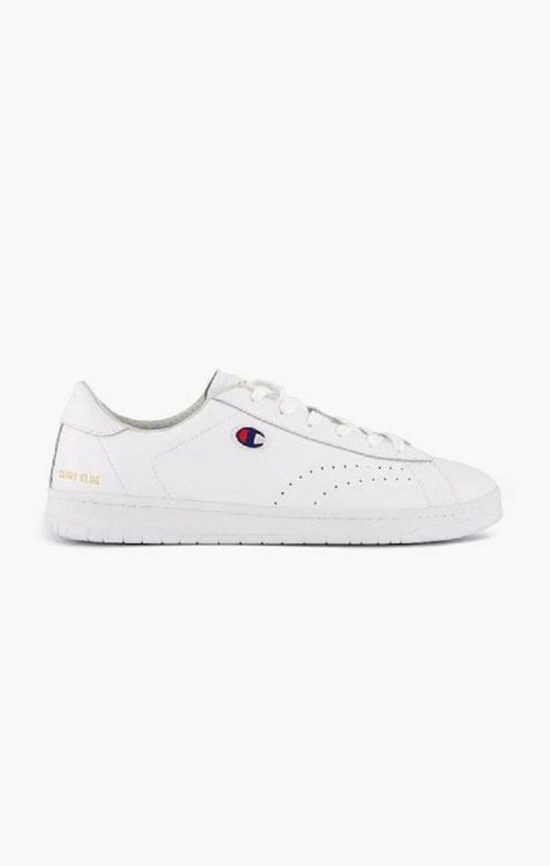 Pánské Sportovní Boty Champion Club Court Colour Back Tab Trainers Bílé | 5893-RBTYI