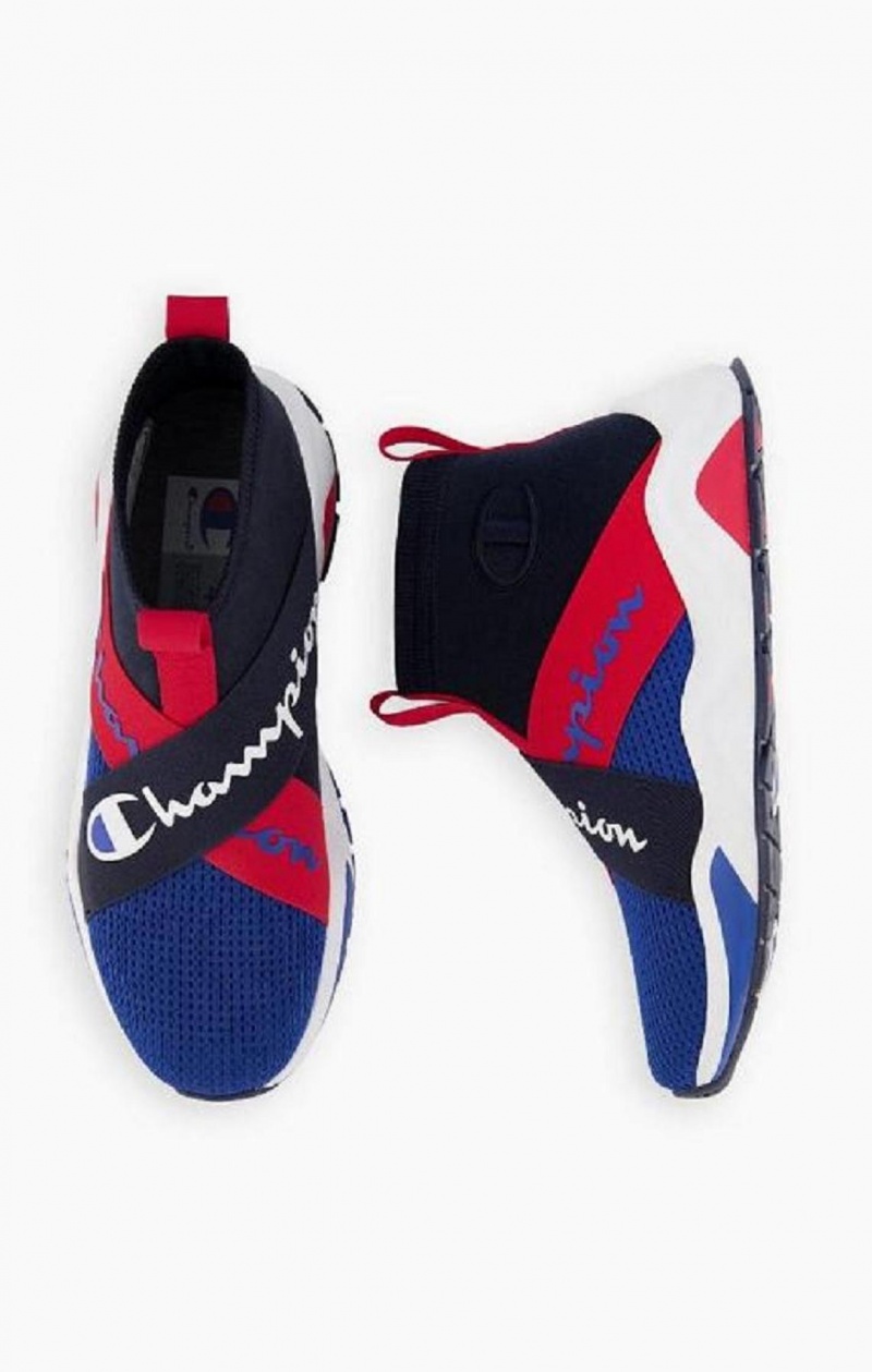 Pánské Sportovní Boty Champion Rally Cross Páskové Sock Runner Trainers Blankyt | 2376-HQJIY