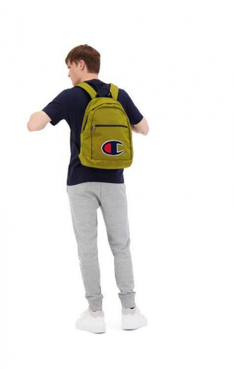 Pánské Tašky Champion Chenille C Patch Faux Læder Backpack Zlaté | 3520-VNSWU