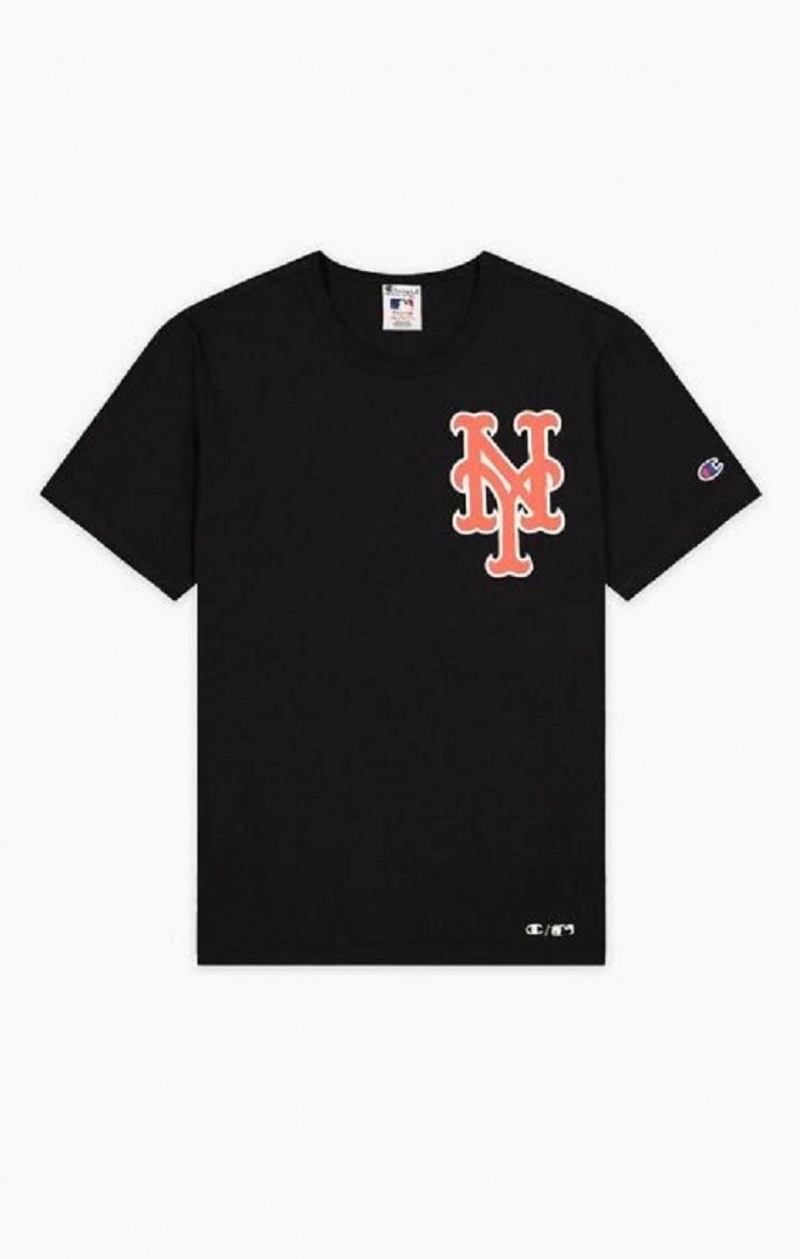 Pánské Tričko Champion New York MLB T-Shirt Černé | 4190-KHTZN