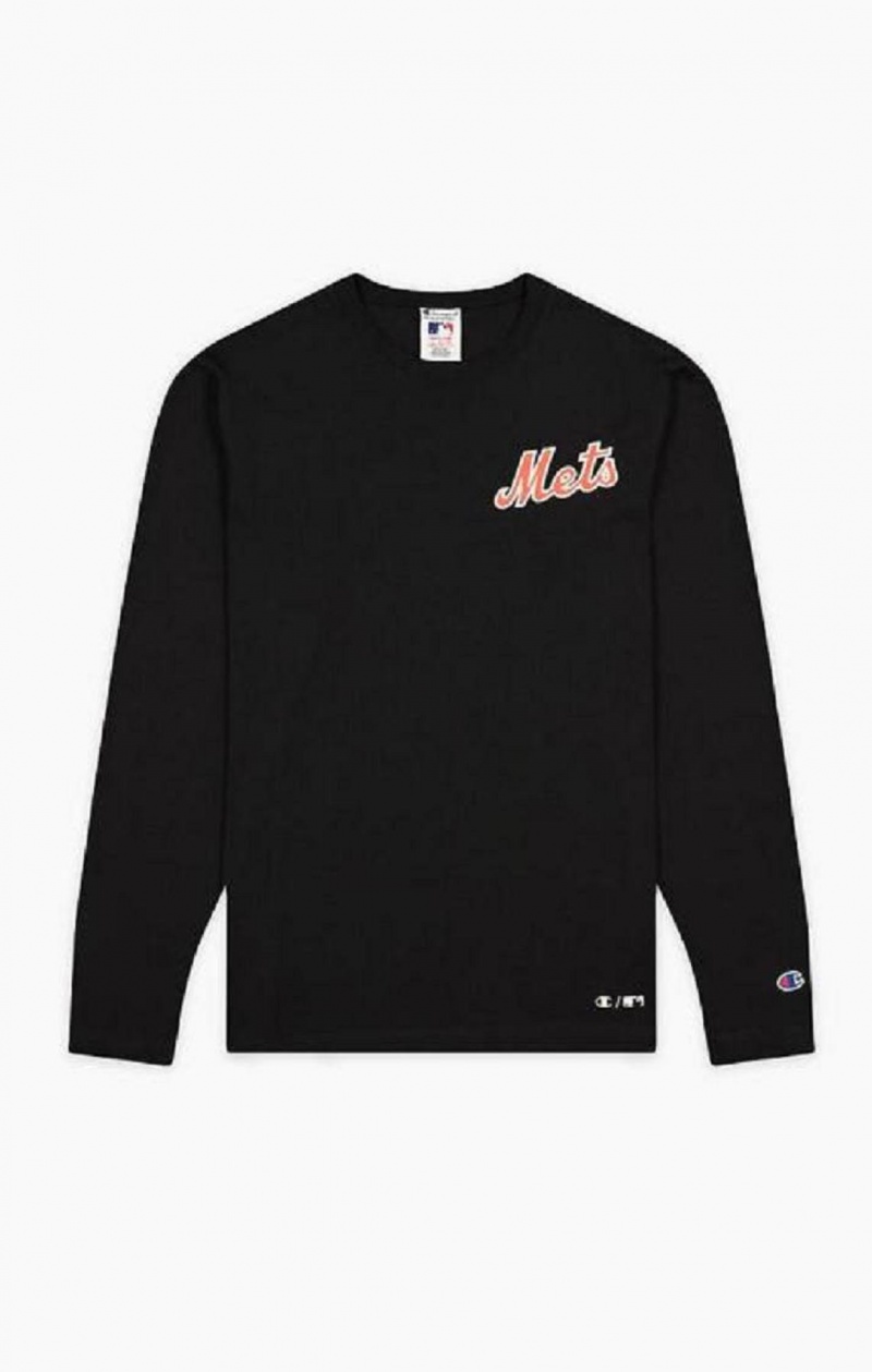 Pánské Tričko Champion New York MLB T-Shirt Černé | 0593-PMAUD