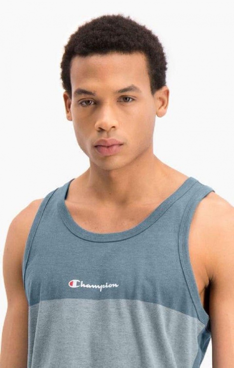 Pánské Tričko Champion Ombré Panelled Tank Top Blankyt | 6148-STHFV